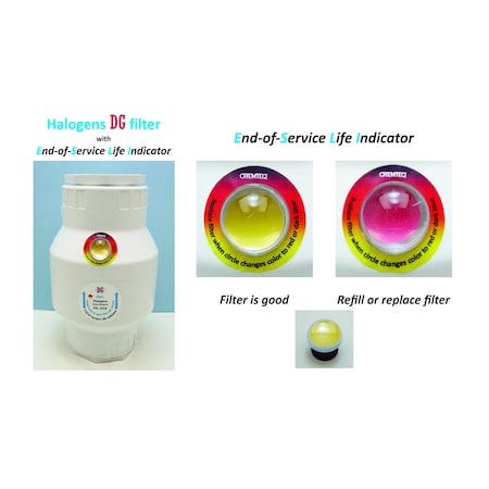 Chemteq Halogens DG Filter-2516 with End-of-Service Life Indicator 2516